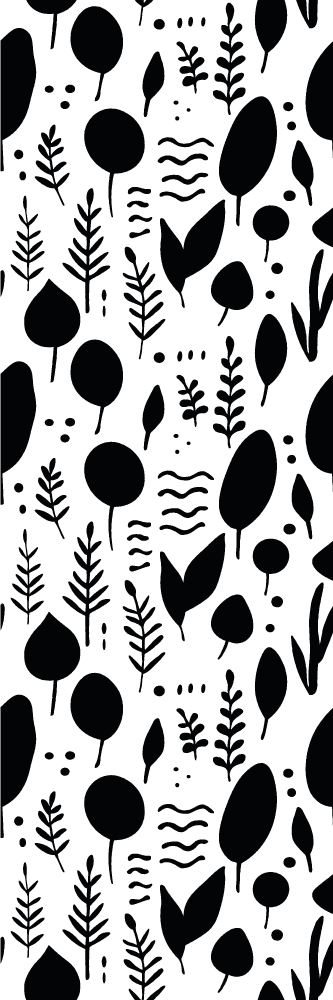 寝室 ビニールマット モノクロの自然に関する画像 - TENSTICKERS