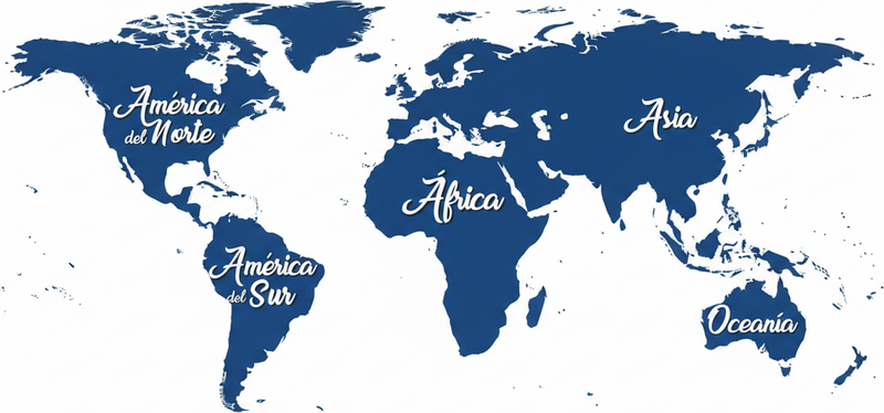 寝室 ビニールマット クラシックブルーの世界地図壁紙 - TENSTICKERS