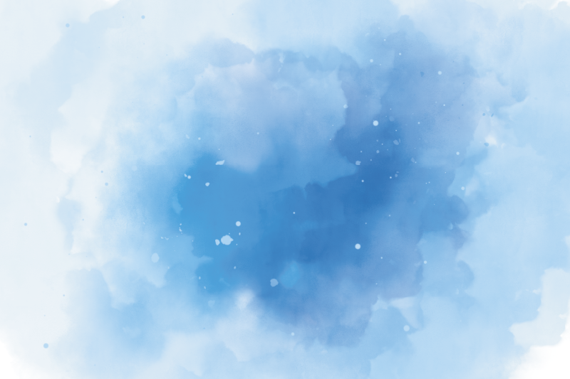 ミニマリスト ビニールマット ミニマルな青い水彩画 - TENSTICKERS