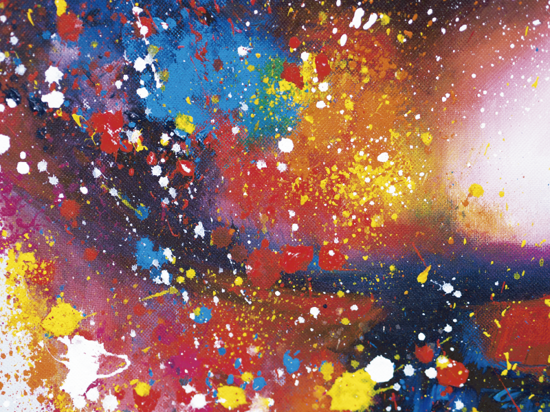 ビニールの敷物現代抽象絵画 - TENSTICKERS