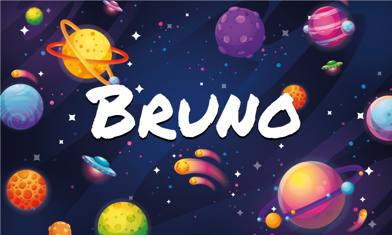 壁画 モアチルドレン カスタマイズ可能な宇宙をテーマにしたデザイン - TENSTICKERS