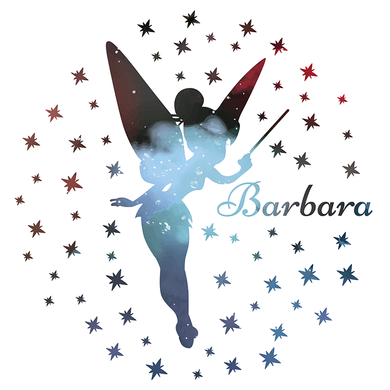 名前を持つビニールの敷物の妖精 - TENSTICKERS