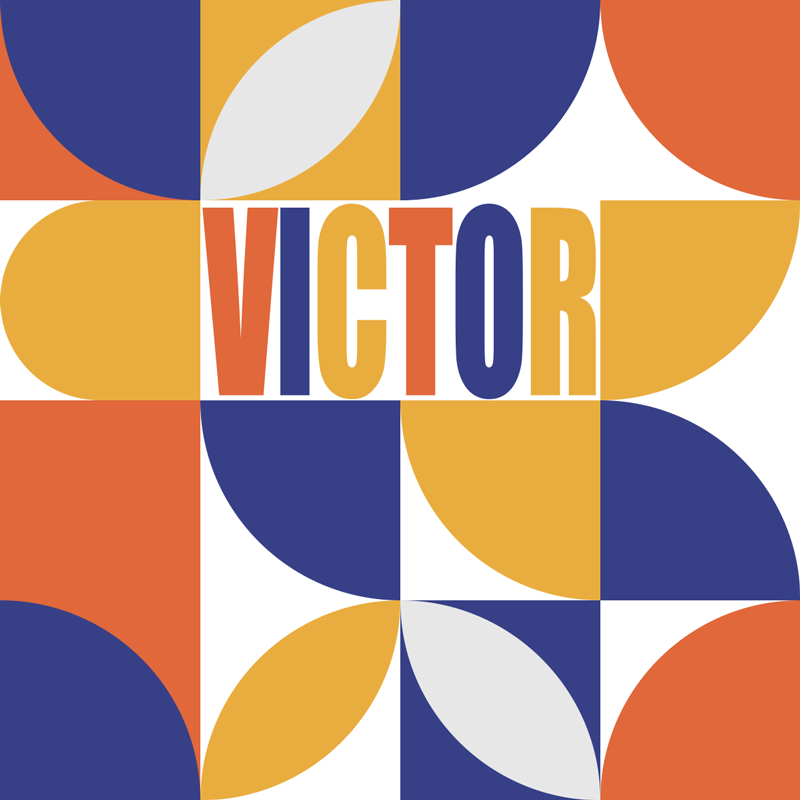 名前 ビニールマット カスタマイズ可能な幾何学的 - TENSTICKERS