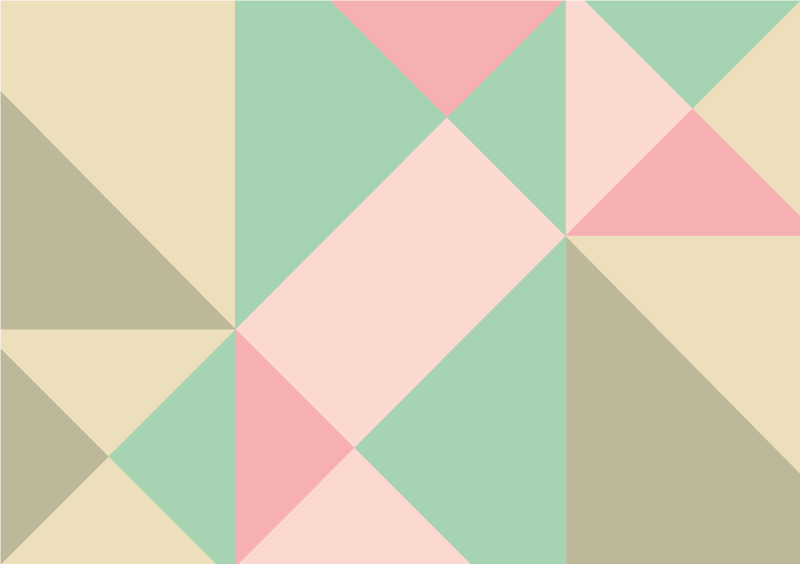 幾何学的な ビニールマット 幾何学的なカラーブロック - TENSTICKERS