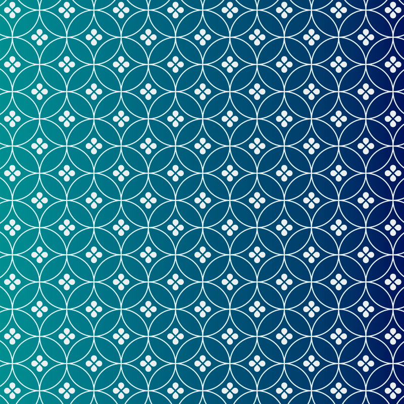 幾何学的な ビニールマット 幾何学的な青いオーバーレイ - TENSTICKERS