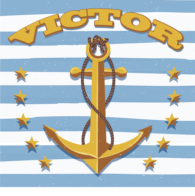 名前 ビニールマット 航海カスタマイズ可能 - TENSTICKERS