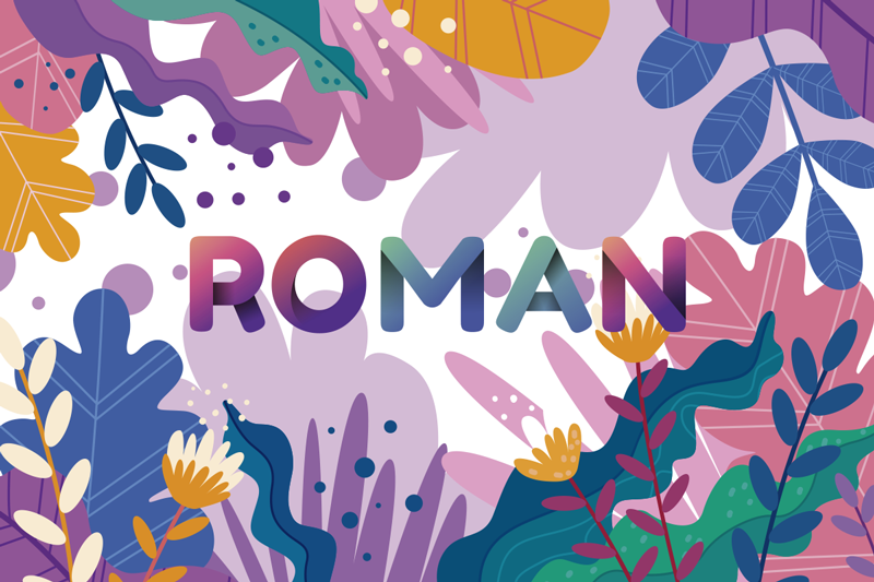 名前 ビニールマット パーソナライズされた植物 - TENSTICKERS