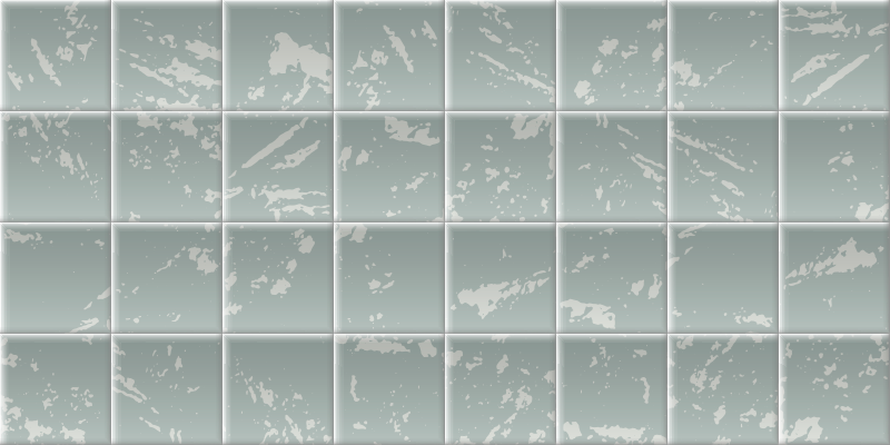 バスルームに1枚ビニールカーペット 大理石模様のタイル効果 - TENSTICKERS