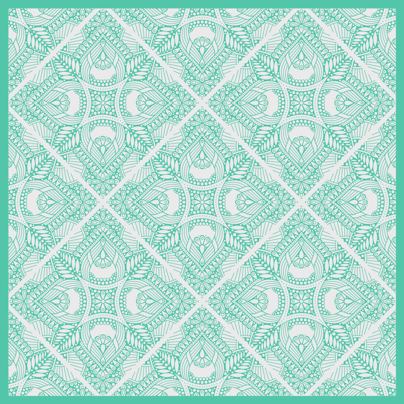 幾何学的な ビニールマット 幾何学模様のオーバーレイ - TENSTICKERS