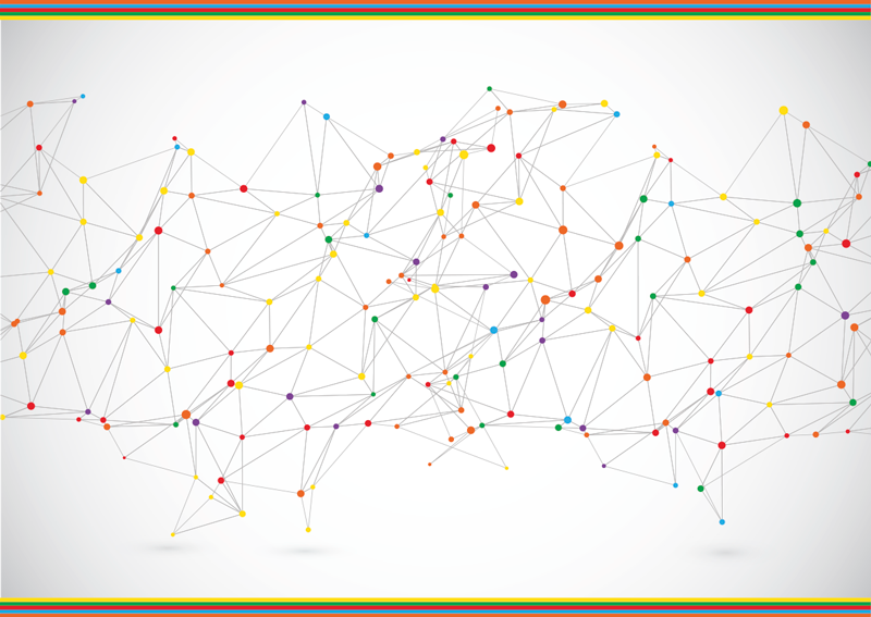 幾何学的な ビニールマット 幾何学的接続 - TENSTICKERS