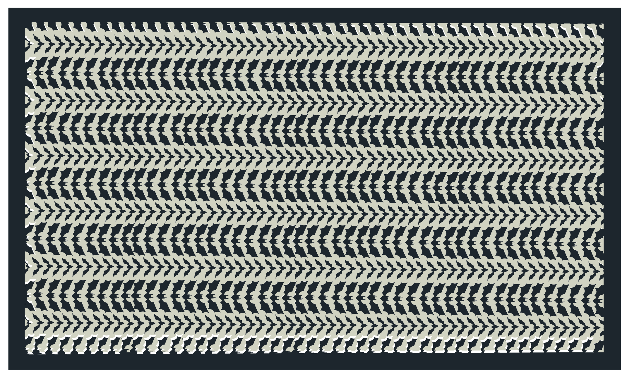 縞模様のビニールマット シェブロンの複雑さ - TENSTICKERS