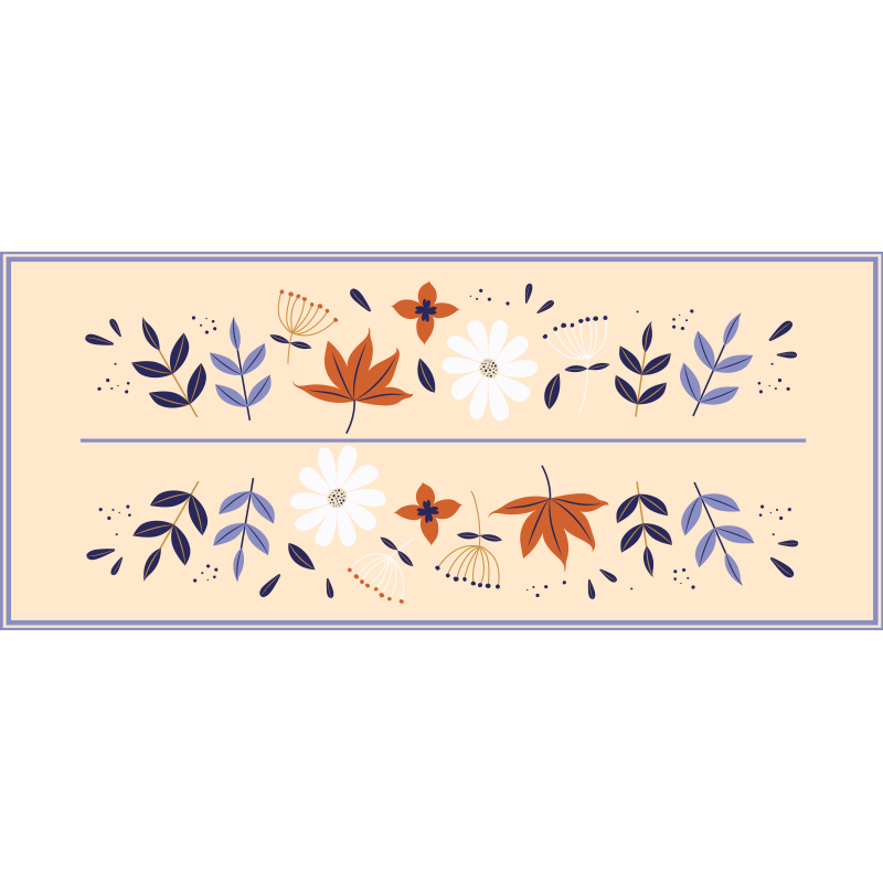 花と植物の壁画 植物モチーフのアンサンブル - TENSTICKERS