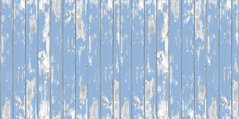 青い木の質感のフローリング - TENSTICKERS