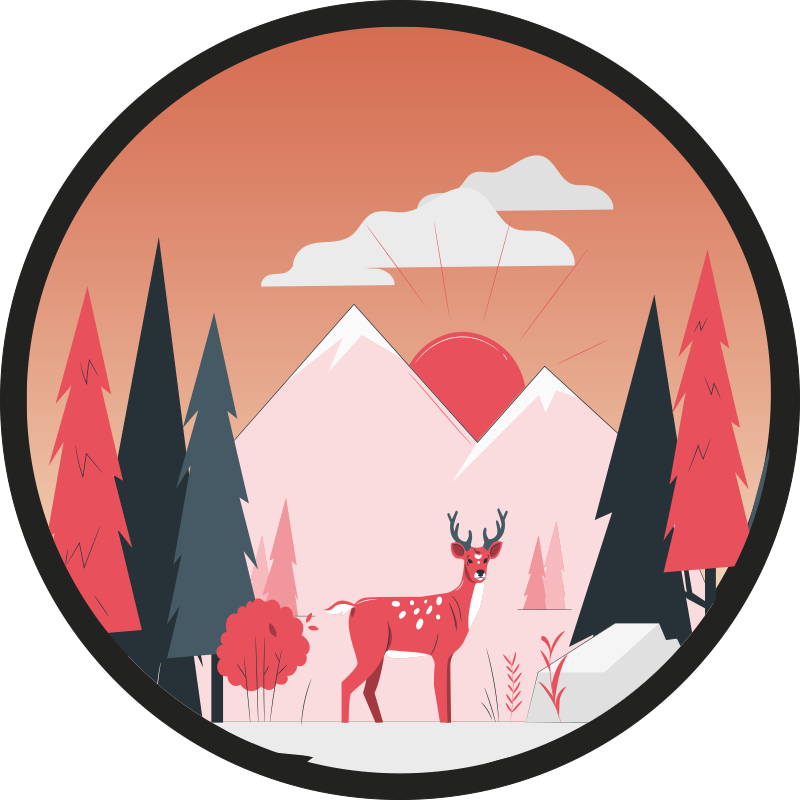 フォトミュラルネイチャー静かな自然の風景 - TENSTICKERS