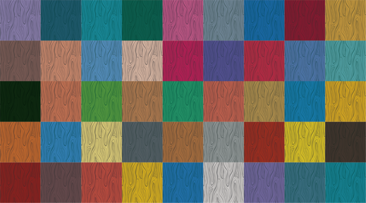 木効果 ビニールマット 多色チェッカーボード - TENSTICKERS