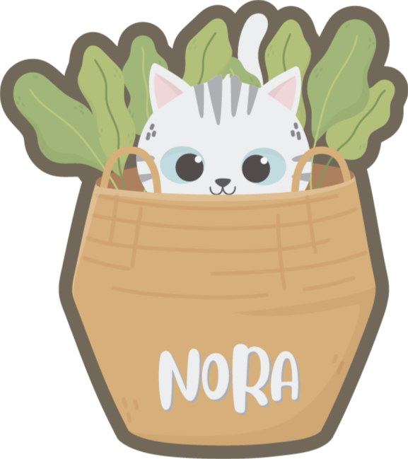 名前 ビニールマット パーソナライズされた猫 - TENSTICKERS