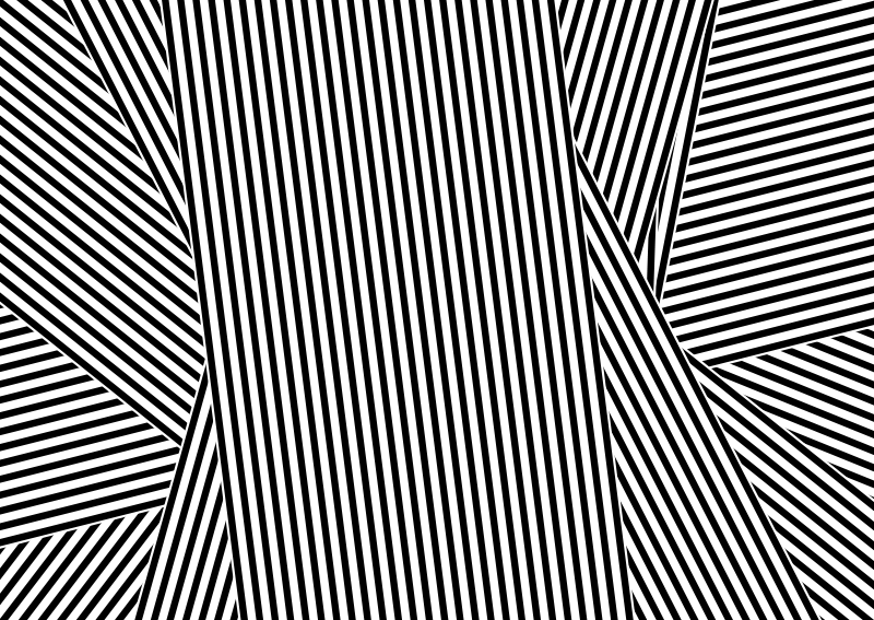 縞模様のビニールマット 光学的歪み - TENSTICKERS