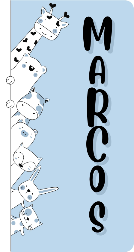 名前 ビニールマット パーソナライズされた生き物 - TENSTICKERS