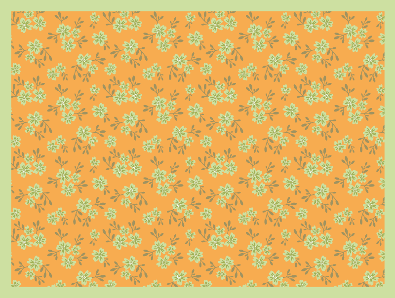 花と植物の壁画 花柄の表面 - TENSTICKERS