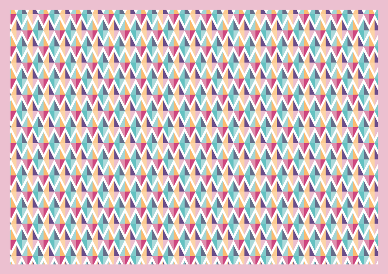 バスルームに1枚ビニールカーペット 幾何学模様のランナー - TENSTICKERS