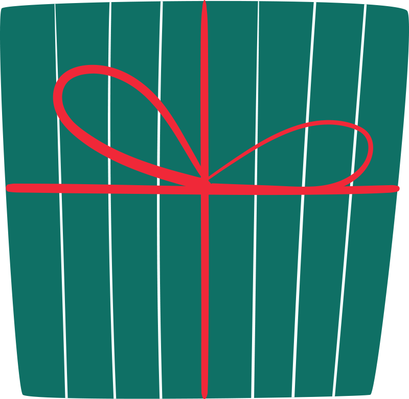 クリスマスプレゼントクリスマスツリーマット - TENSTICKERS