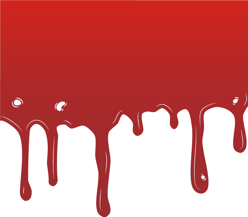 ハロウイン壁画 滴り落ちるペンキ - TENSTICKERS