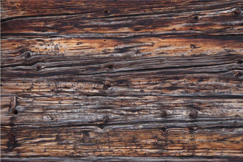 木効果 ビニールマット 素朴な木材のディテール - TENSTICKERS