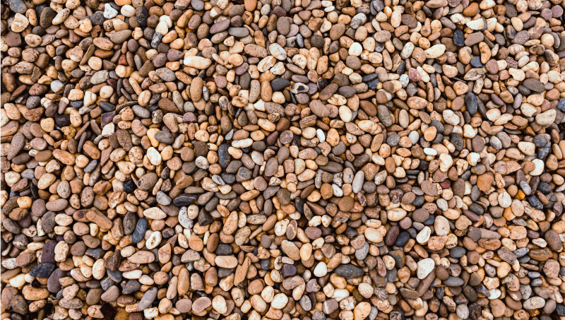 海の小石の床石の床タイル - TENSTICKERS