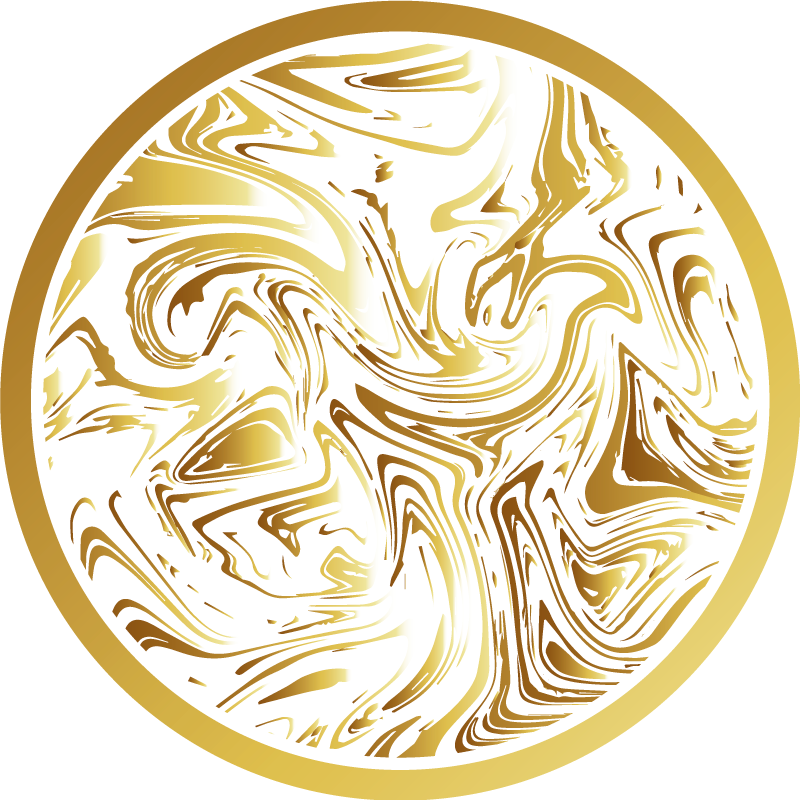 テクスチャー ビニールマット 大理石模様の渦巻きアクセント - TENSTICKERS