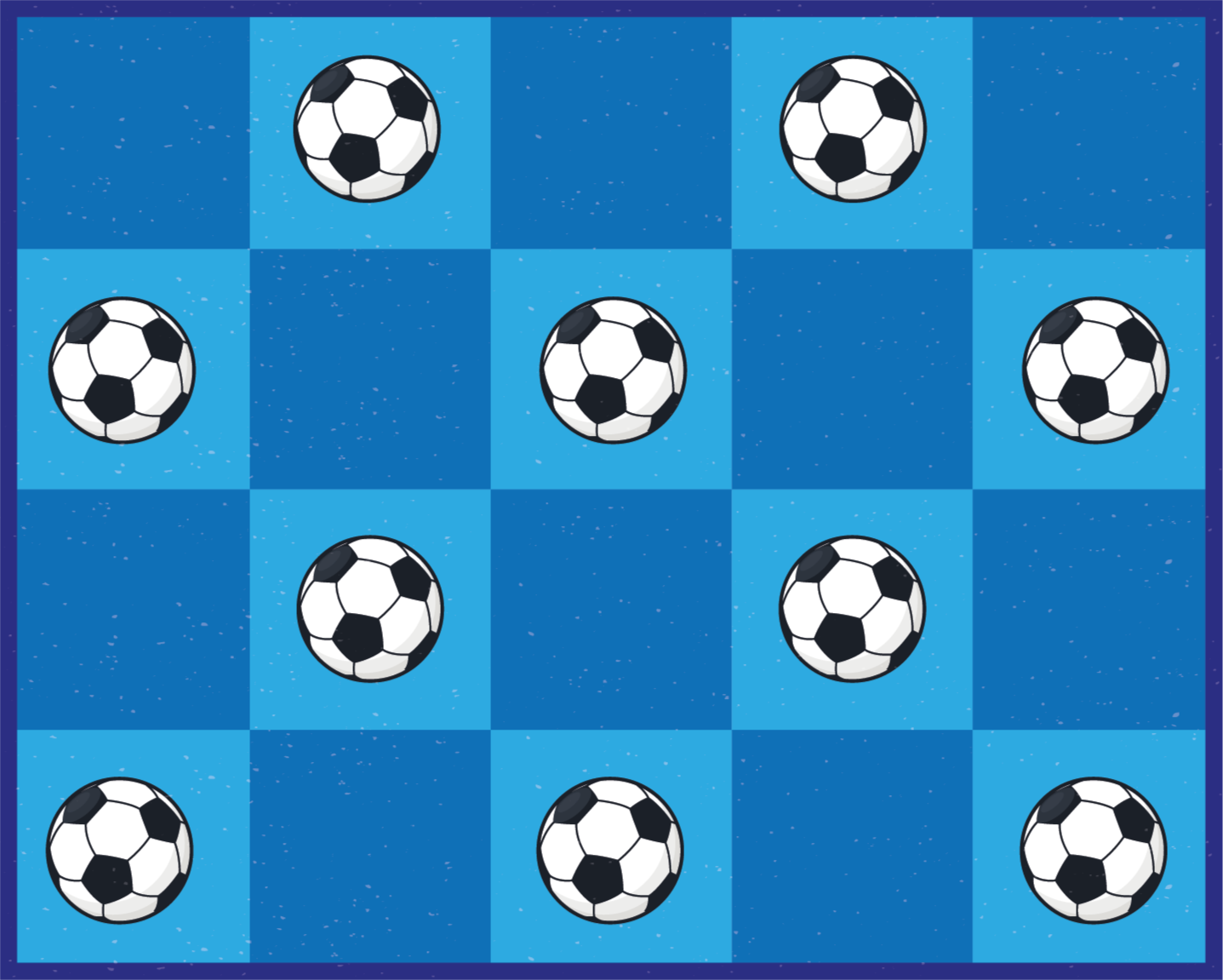 ゲーム ビニールマット サッカー柄 - TENSTICKERS