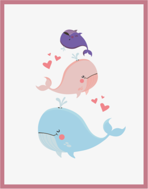 保育園 ビニールマット 気まぐれなクジラのイラスト - TENSTICKERS