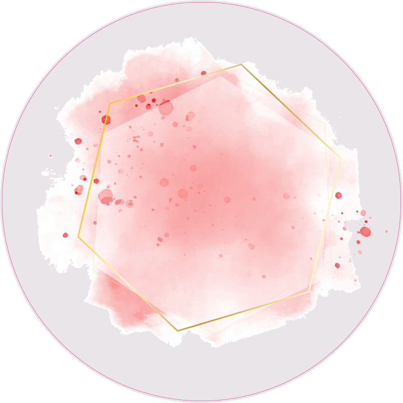 ミニマリスト ビニールマット 抽象的な水彩画 - TENSTICKERS