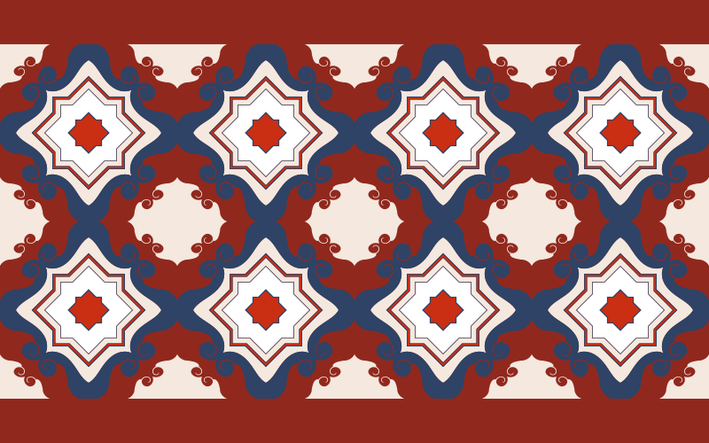 ビニール タイル カーペット 複雑なモザイクの対称性 - TENSTICKERS