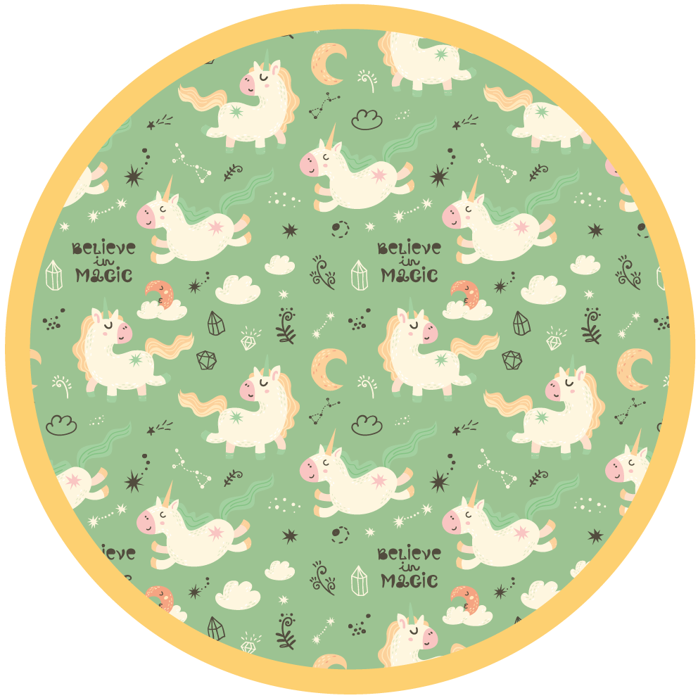 子供 ビニールマット 魔法のユニコーン - TENSTICKERS