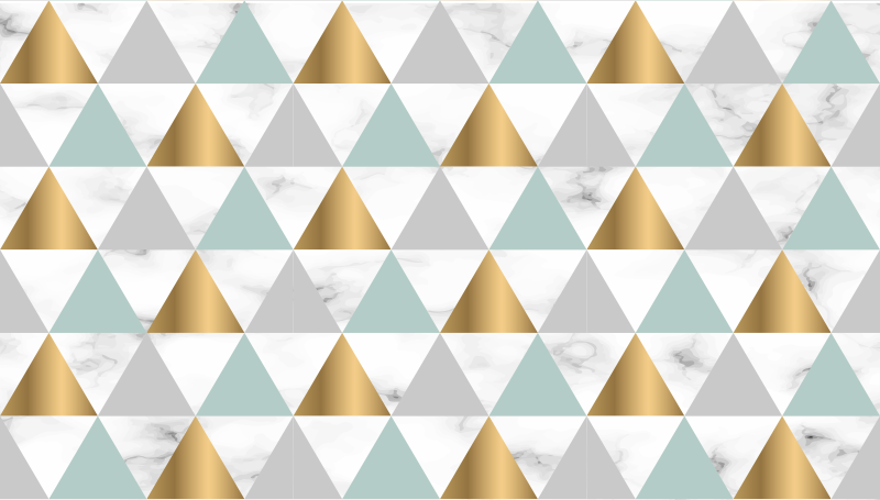 幾何学的な ビニールマット 幾何学的三位一体 - TENSTICKERS