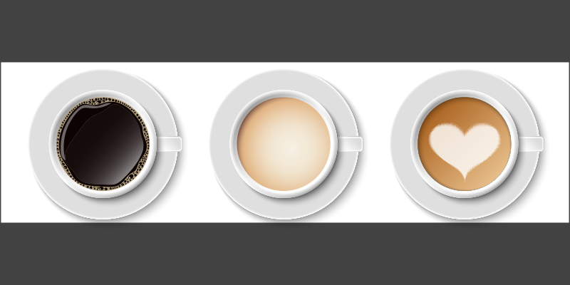 キッチン マット ビニール コーヒーカップランナー - TENSTICKERS