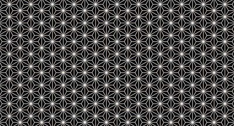 幾何学的な ビニールマット 非対称スターバースト - TENSTICKERS