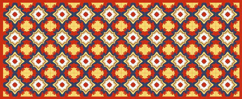 モザイク ビニールマット 複雑なモザイクランナー - TENSTICKERS