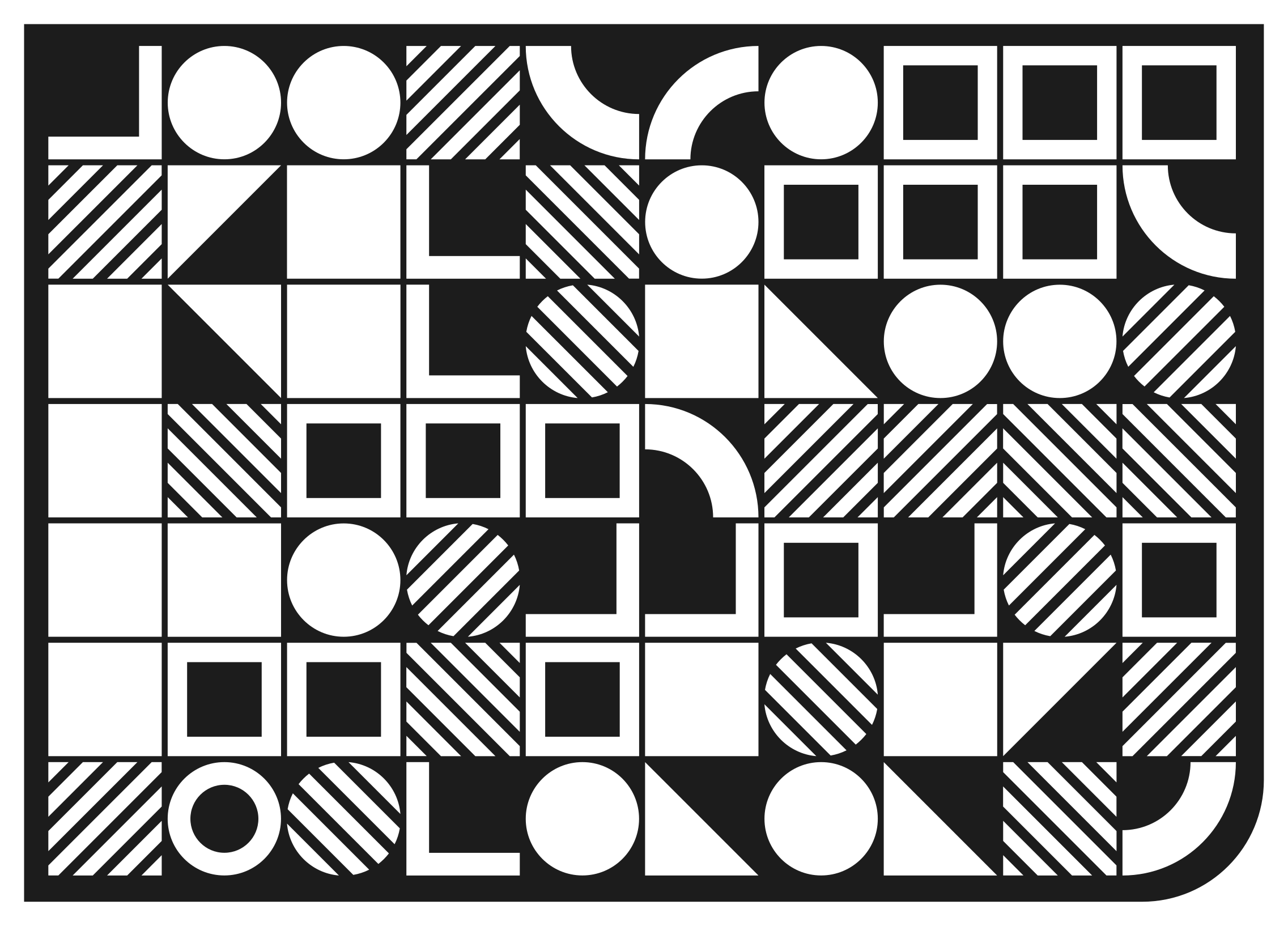 幾何学的な ビニールマット 幾何学的形状のバランス - TENSTICKERS