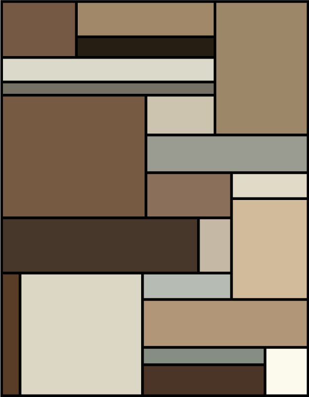 現代のビニールマット 現代的な幾何学的層 - TENSTICKERS