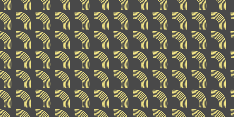 縞模様のビニールマット 幾何学的な弧模様 - TENSTICKERS