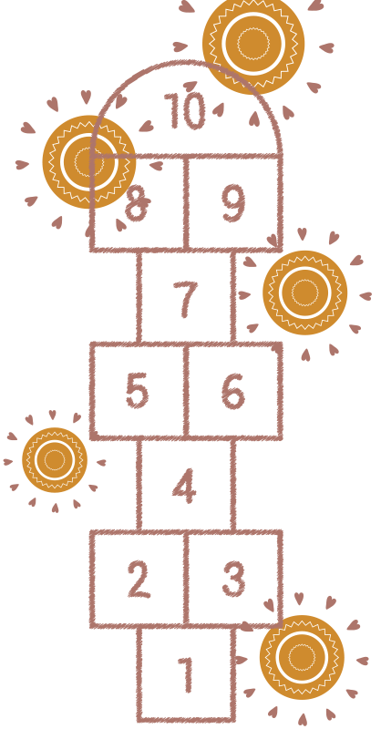 ゲーム ビニールマット 石けり遊び場 - TENSTICKERS