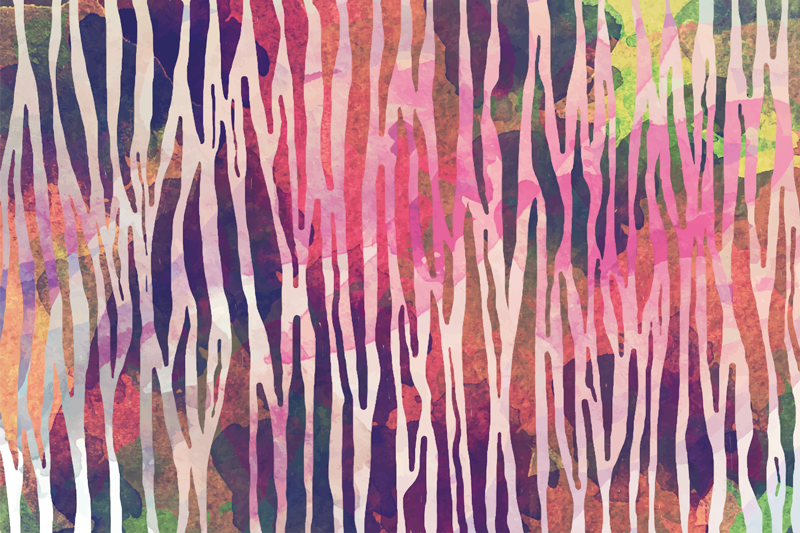 縞模様のビニールマット 抽象的な縞模様のスペクトル - TENSTICKERS