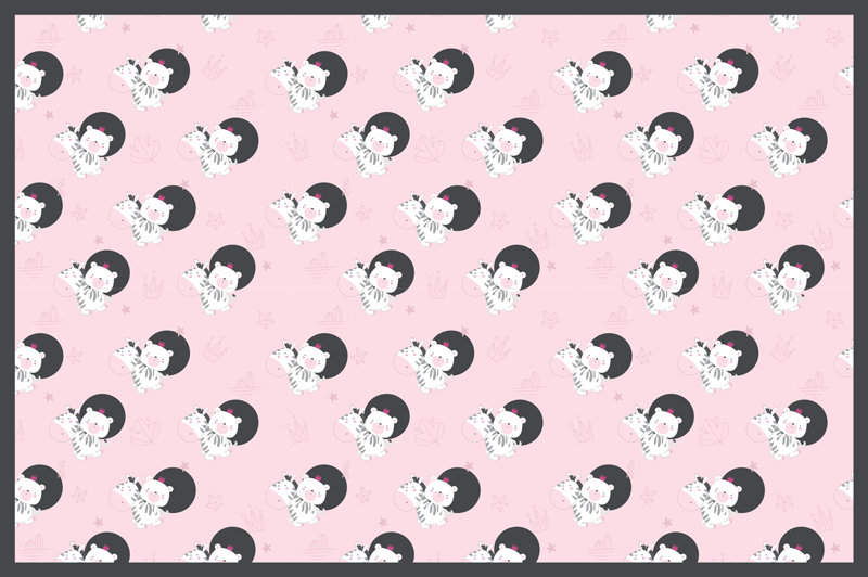 子供 ビニールマット 遊び心のあるバレリーナのグラフィック - TENSTICKERS