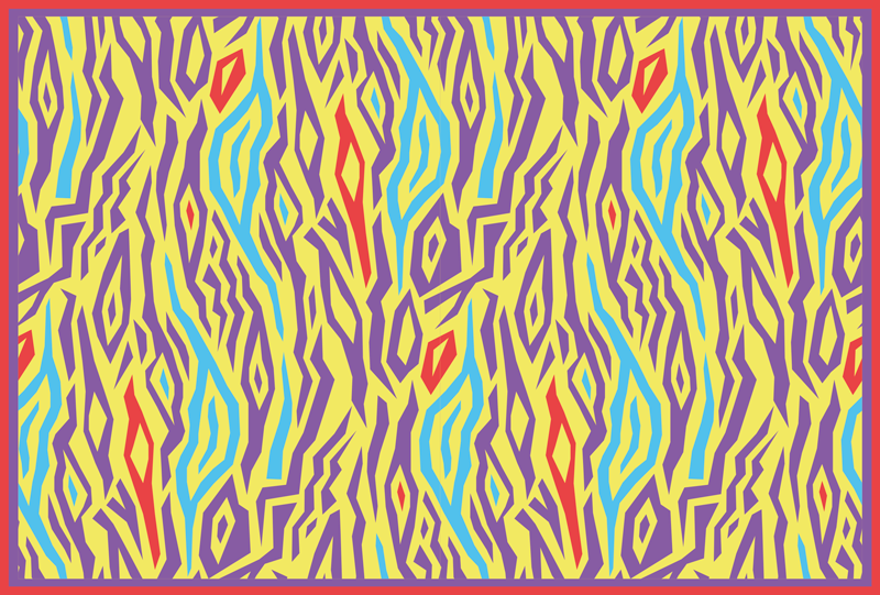 ヴィンテージゼブラアニマルプリントビニールラグ - TENSTICKERS