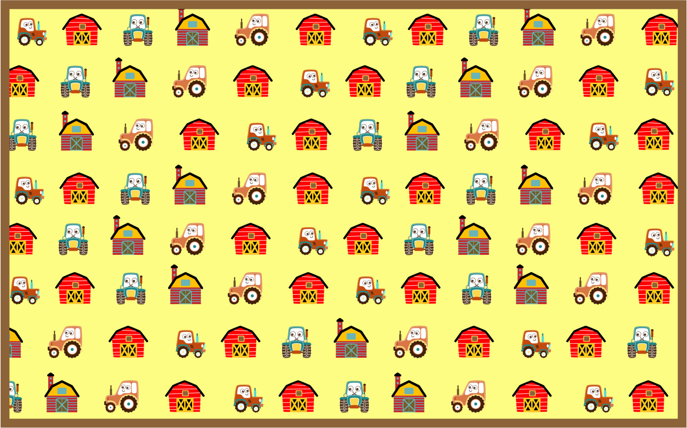 子供 ビニールマット 農場での楽しみ - TENSTICKERS