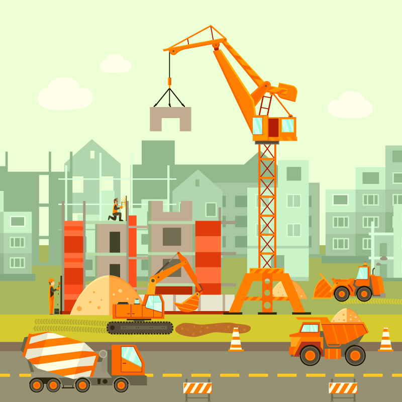 子供 ビニールマット 建設遊び場 - TENSTICKERS