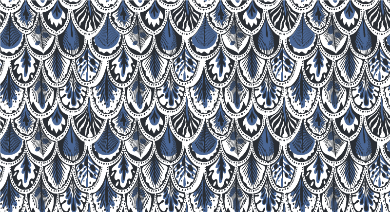 ビニール タイル カーペット 孔雀の尾の模様 - TENSTICKERS