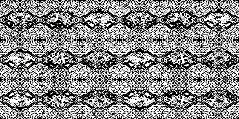 動物柄 ビニール マット ひび割れたモノクロ - TENSTICKERS