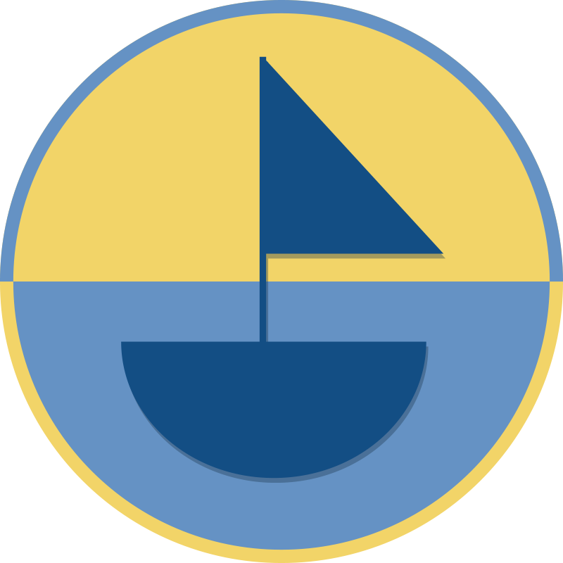 幾何学的な ビニールマット 幾何学的な帆船のモチーフ - TENSTICKERS